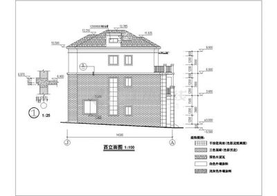 三层410平方米混合结构住宅建筑施工图